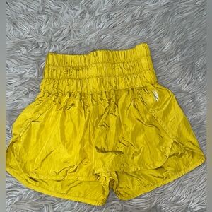 Free People Movement XS yellow shorts